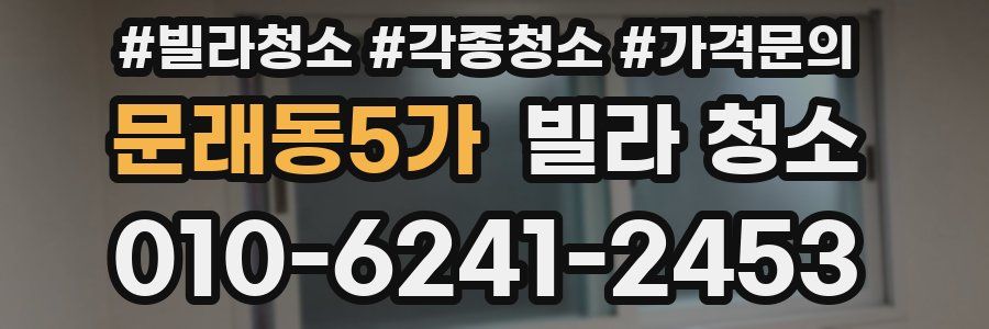 문래동5가 빌라 청소