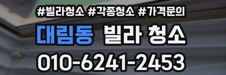 대림동 빌라 청소