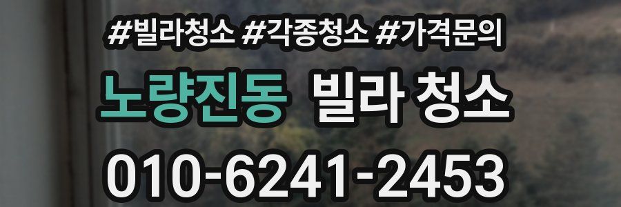 노량진동 빌라 청소