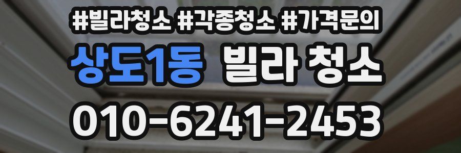 상도1동 빌라 청소