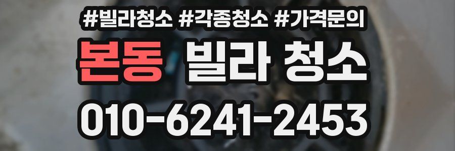 본동 빌라 청소