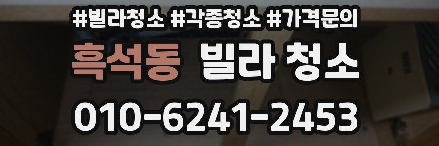 흑석동 빌라 청소