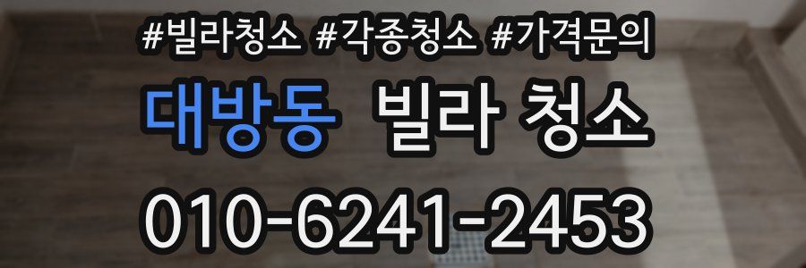대방동 빌라 청소