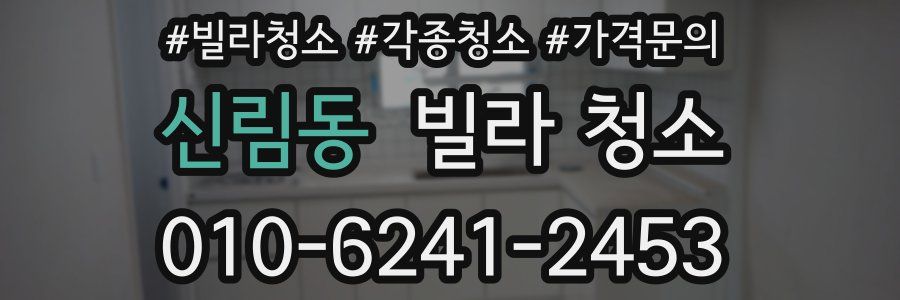 신림동 빌라 청소