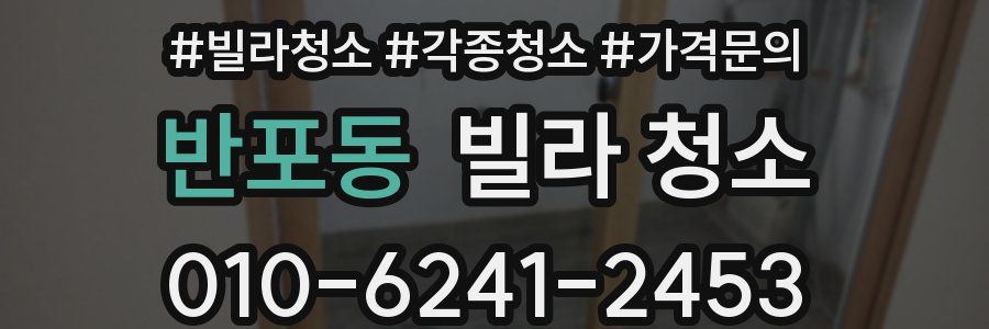 반포동 빌라 청소