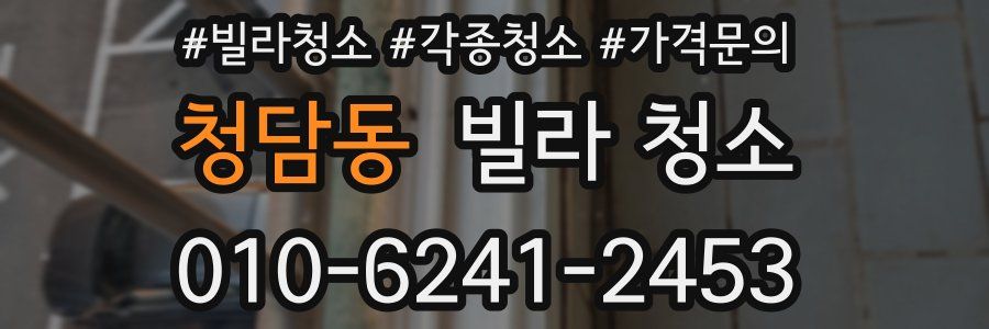 청담동 빌라 청소