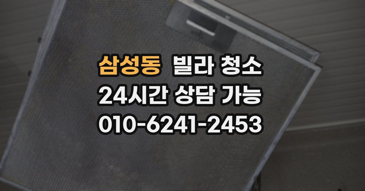 삼성동 빌라 청소