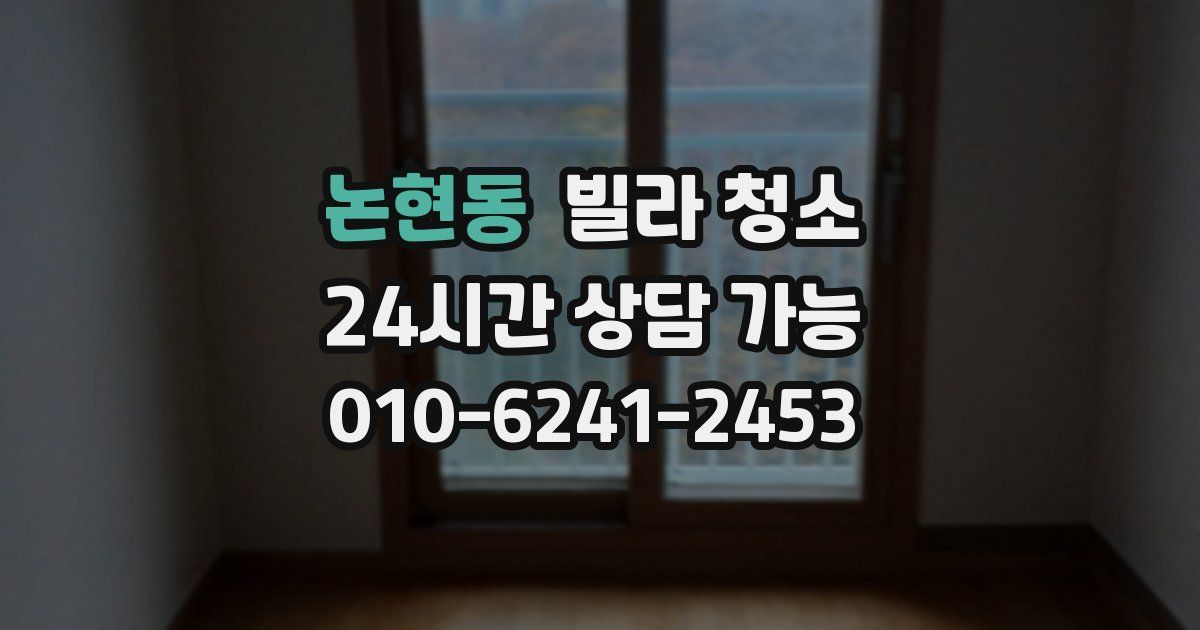 논현동 빌라 청소