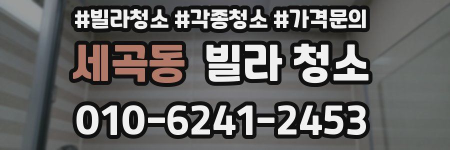 세곡동 빌라 청소