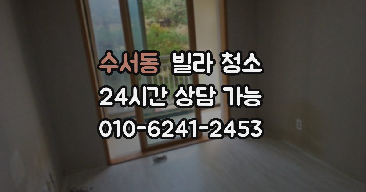 수서동 빌라 청소