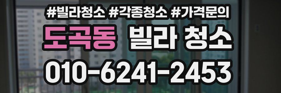 도곡동 빌라 청소