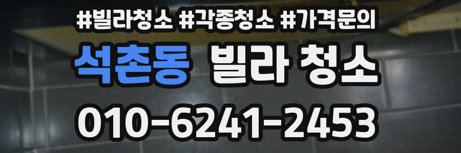 석촌동 빌라 청소