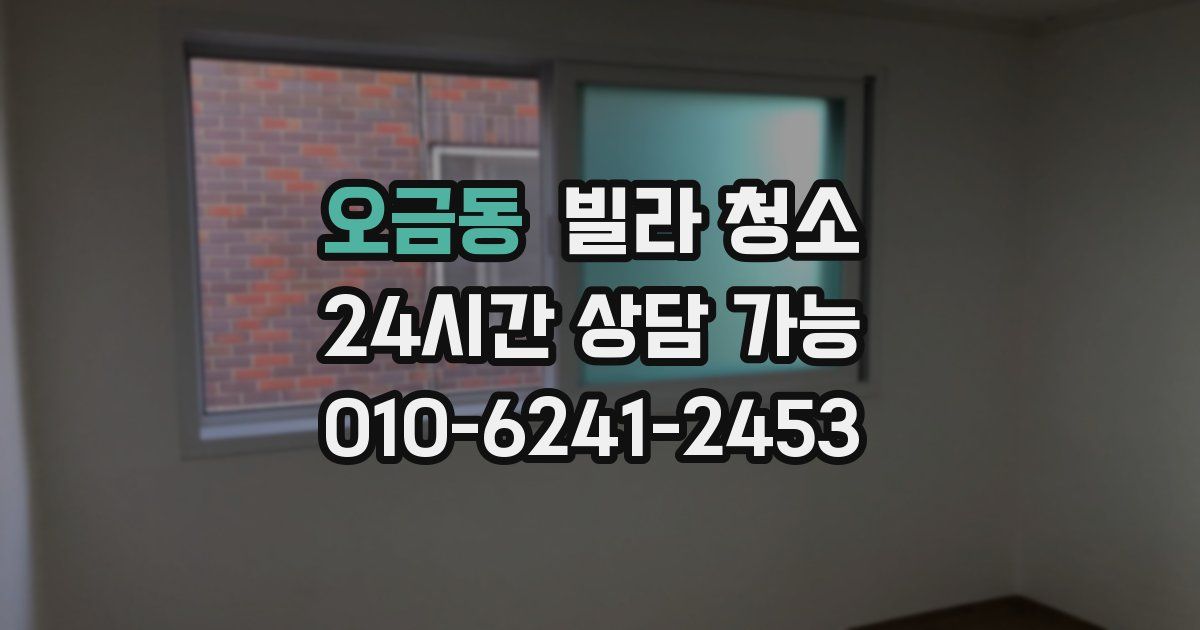 오금동 빌라 청소