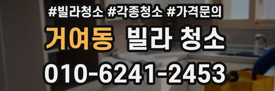 거여동 빌라 청소