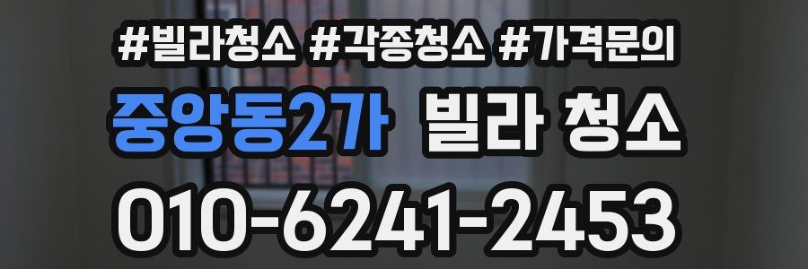 중앙동2가 빌라 청소