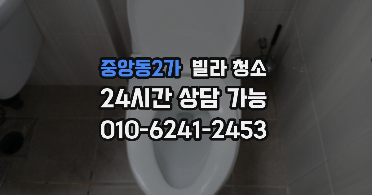 중앙동2가 빌라 청소