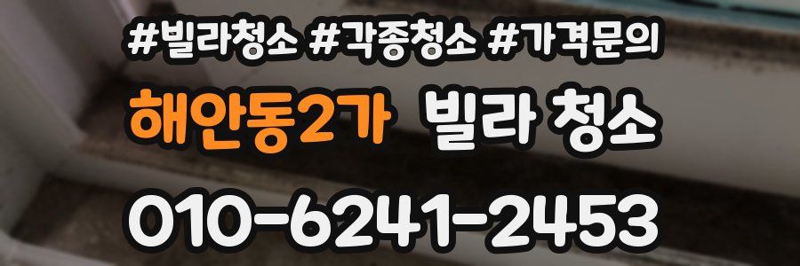 해안동2가 빌라 청소