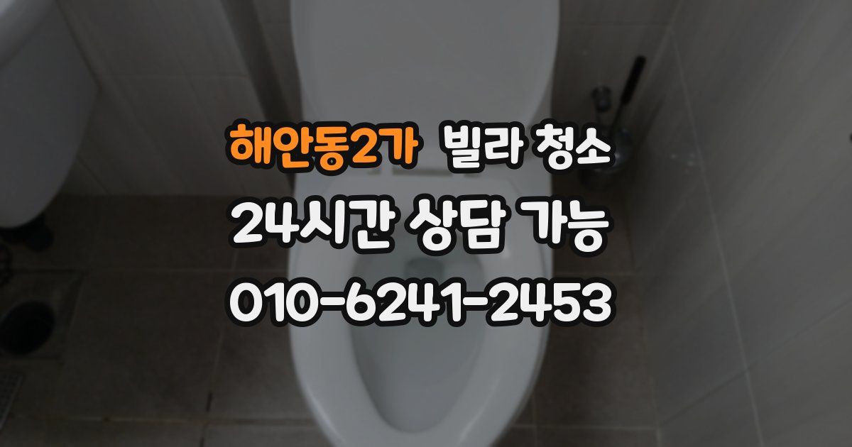 해안동2가 빌라 청소