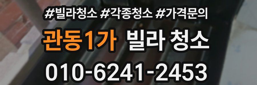 관동1가 빌라 청소
