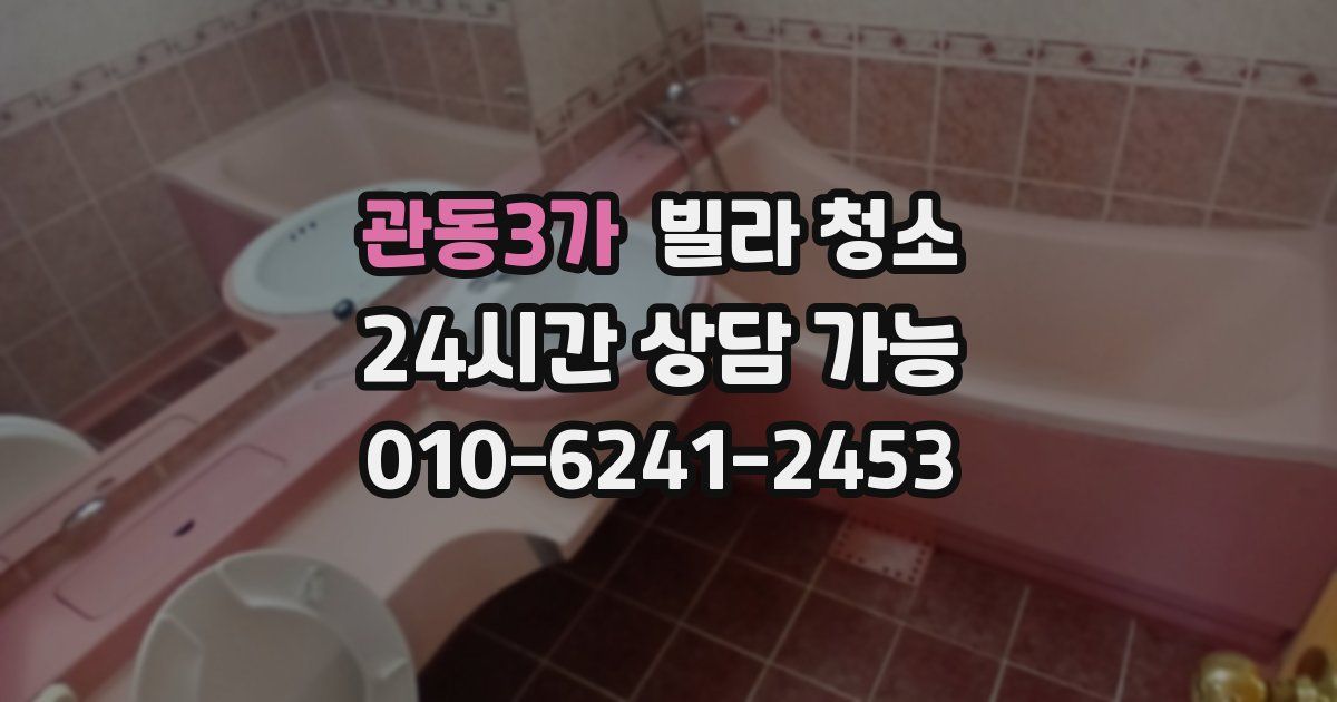 관동3가 빌라 청소