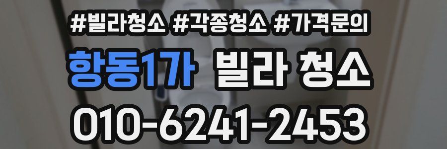 항동1가 빌라 청소