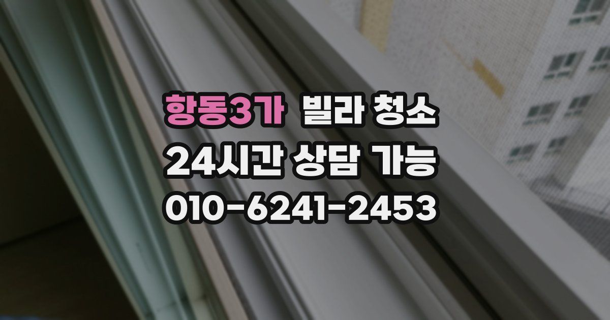 항동3가 빌라 청소