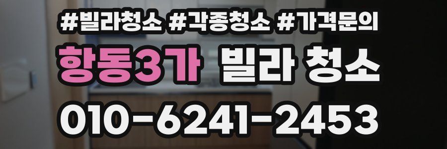 항동3가 빌라 청소