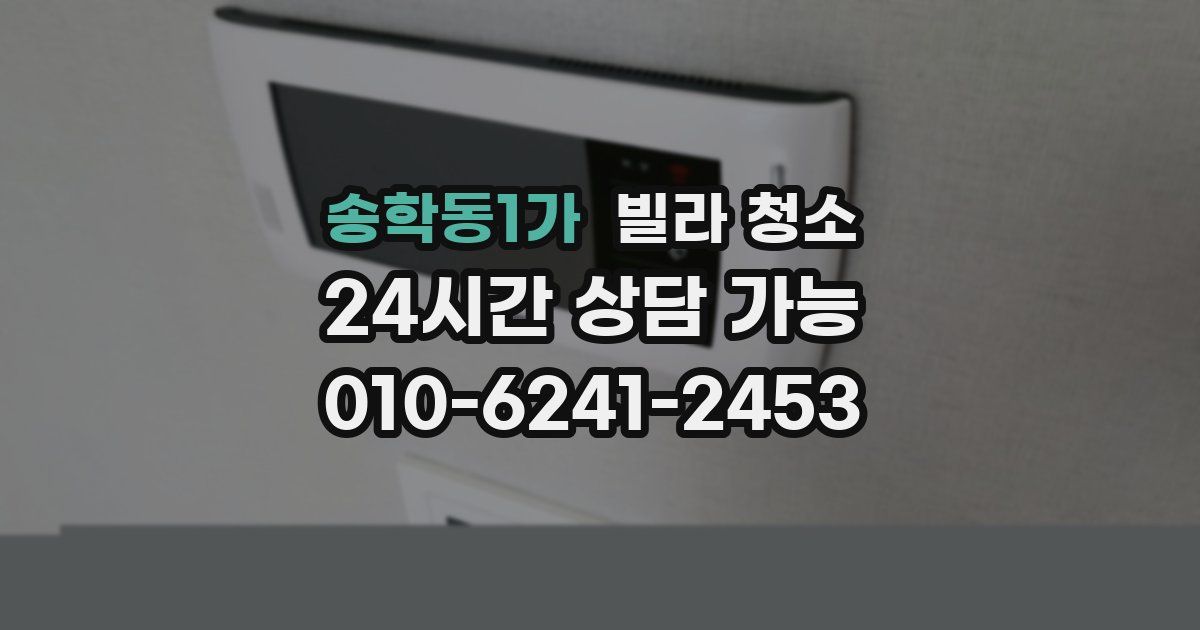 송학동1가 빌라 청소