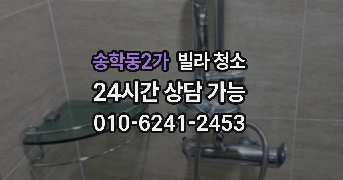 송학동2가 빌라 청소