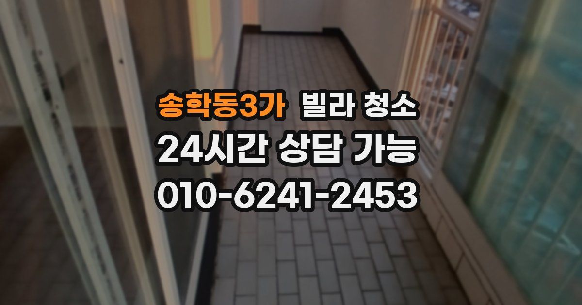 송학동3가 빌라 청소