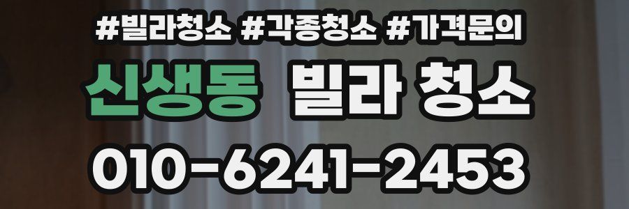 신생동 빌라 청소