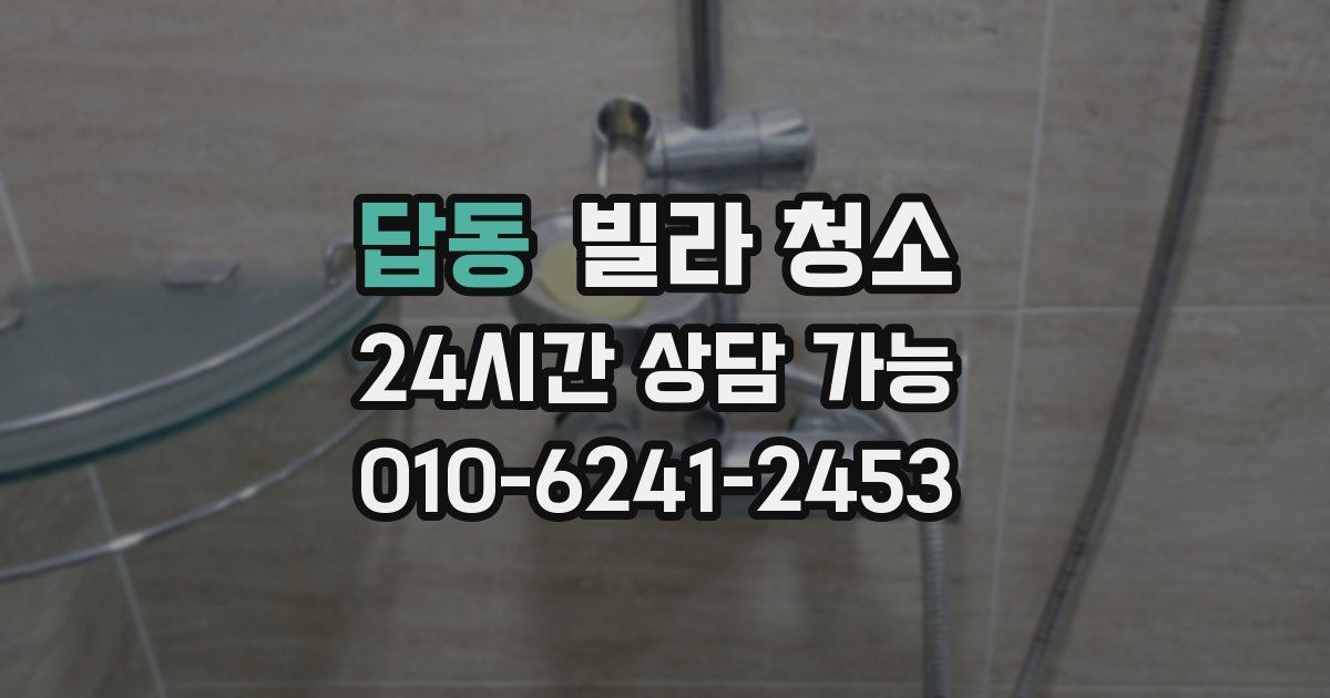 답동 빌라 청소