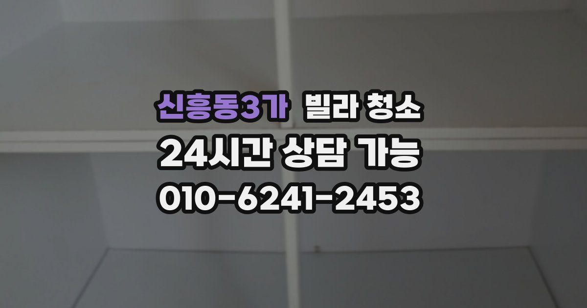 신흥동3가 빌라 청소