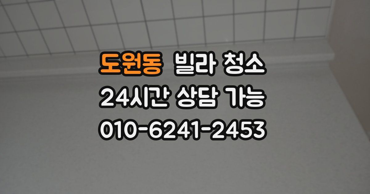 도원동 빌라 청소