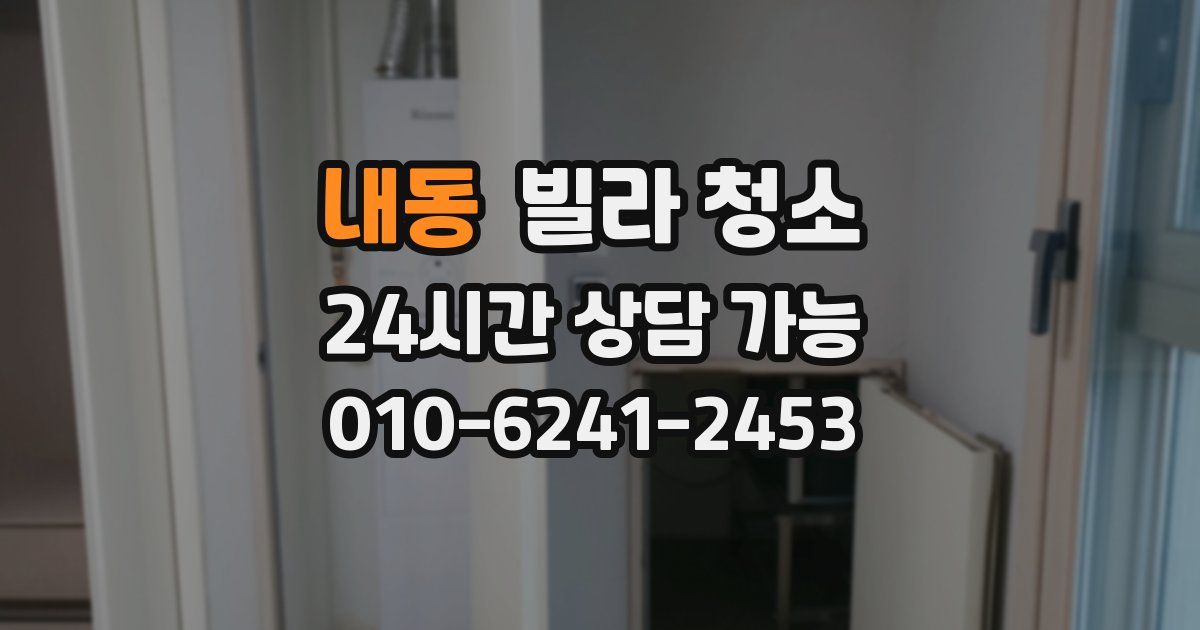 내동 빌라 청소