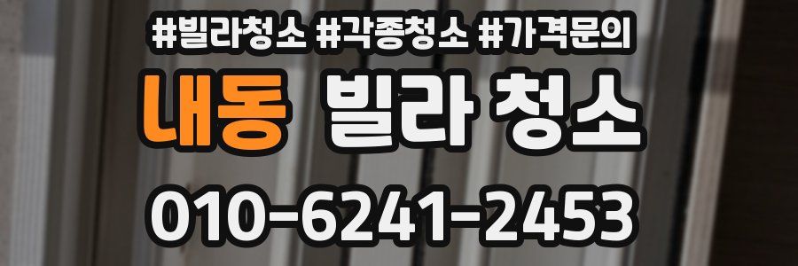 내동 빌라 청소