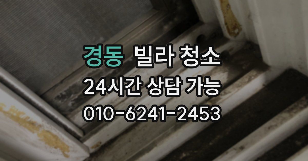 경동 빌라 청소