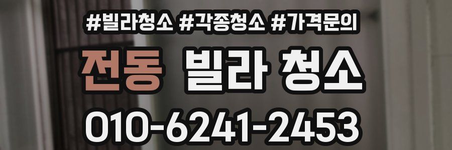 전동 빌라 청소