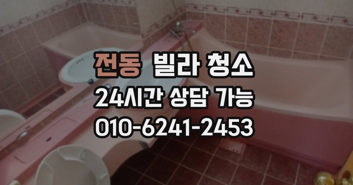 전동 빌라 청소