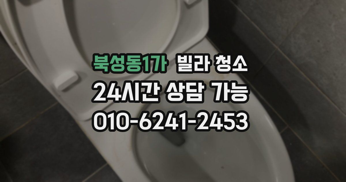 북성동1가 빌라 청소