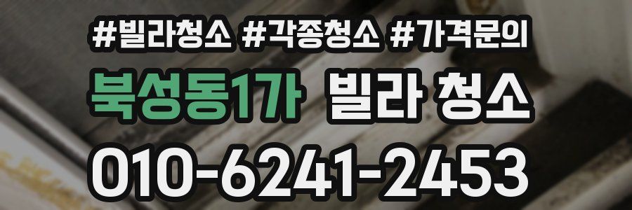 북성동1가 빌라 청소