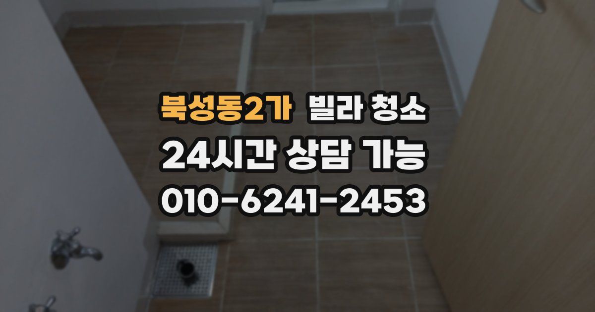 북성동2가 빌라 청소