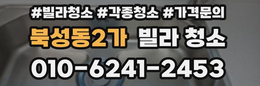북성동2가 빌라 청소