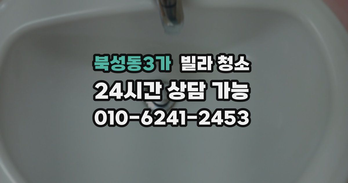 북성동3가 빌라 청소