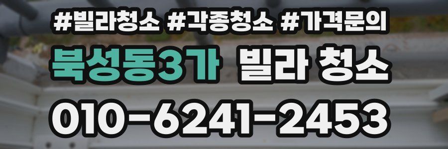북성동3가 빌라 청소