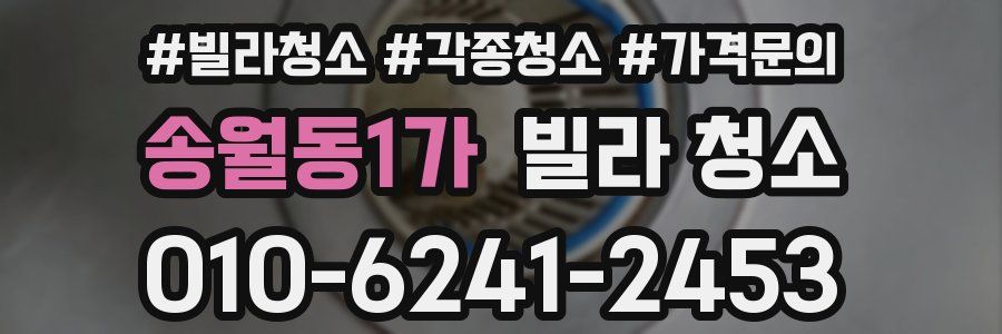 송월동1가 빌라 청소