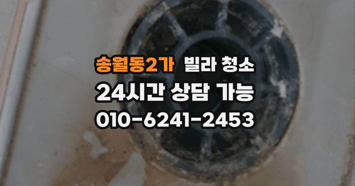 송월동2가 빌라 청소