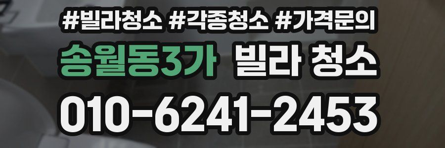 송월동3가 빌라 청소