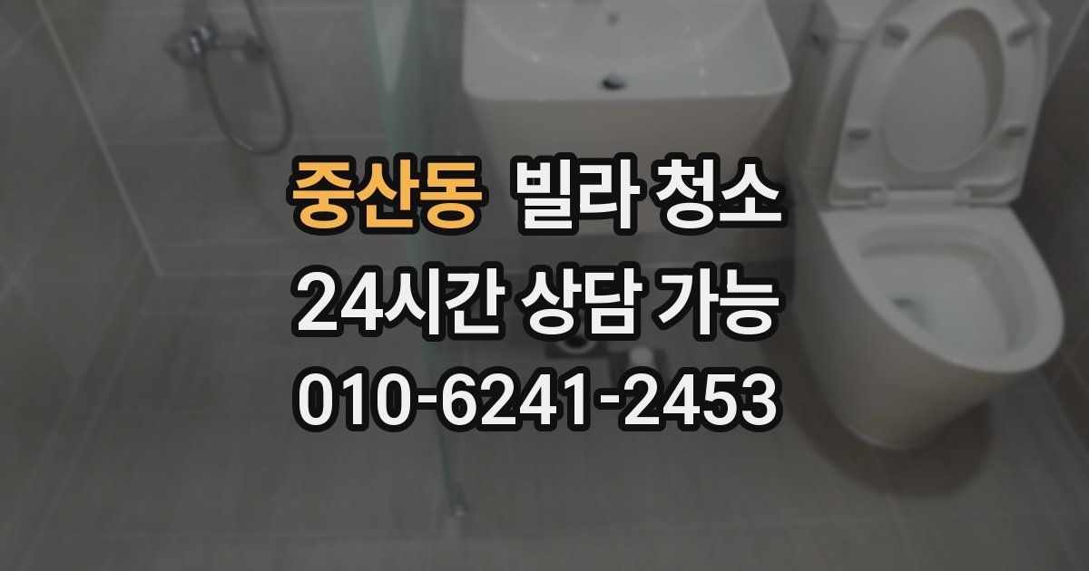 중산동 빌라 청소