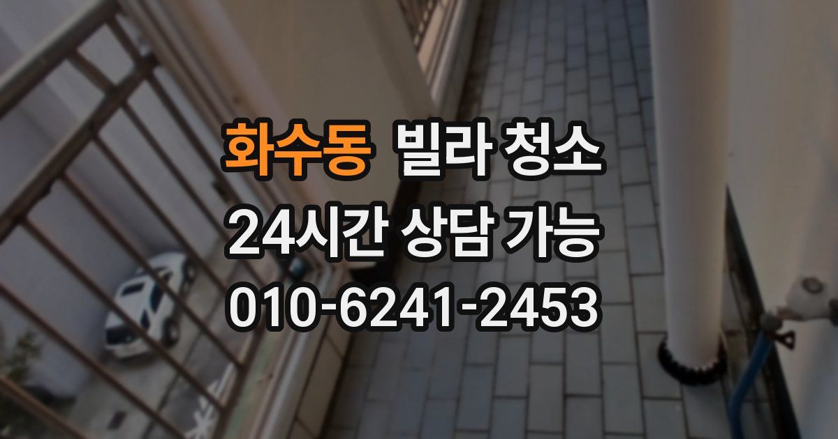 화수동 빌라 청소